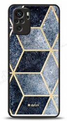 Dafoni Glossy Xiaomi Redmi Note 10 Simli Mavi Prizma Kılıf - Dafoni