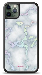 Dafoni Hologram iPhone 11 Pro Beyaz Mermer Desenli Kılıf - 1