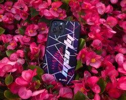 Dafoni Hologram iPhone 11 Pro Kişiye Özel İsimli Mor Çiçekler Kılıf - 6