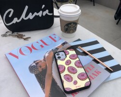 Dafoni Hologram iPhone 11 Pro Max Pembe Donut Kılıf - 2