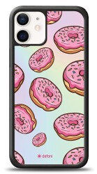 Dafoni Hologram iPhone 12 Mini 5.4 inç Pembe Donut Kılıf - 1