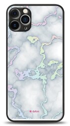 Dafoni Hologram iPhone 12 Pro 6.1 inç Beyaz Mermer Desenli Kılıf - 1