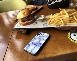 Dafoni Hologram iPhone 12 Pro 6.1 inç Beyaz Mermer Desenli Kılıf - 3