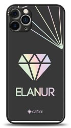 Dafoni Hologram iPhone 12 Pro 6.1 inç Kişiye Özel isimli Diamond Kılıf - 1