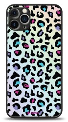 Dafoni Hologram iPhone 12 Pro 6.1 inç Renkli Leopar Kılıf - Dafoni