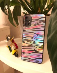 Dafoni Hologram iPhone 12 Pro 6.1 inç Renkli Zebra Kılıf - 3