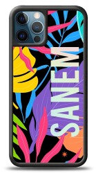Dafoni Hologram iPhone 12 Pro Max 6.7 inç Kişiye Özel Çiçek Desenli Kılıf - 1
