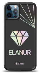 Dafoni Hologram iPhone 12 Pro Max 6.7 inç Kişiye Özel isimli Diamond Kılıf - 1