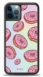 Dafoni Hologram iPhone 12 Pro Max 6.7 inç Pembe Donut Kılıf - 1