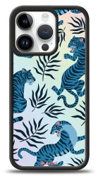 Dafoni Hologram iPhone 13 Pro Max Blue Tiger Kılıf - 1