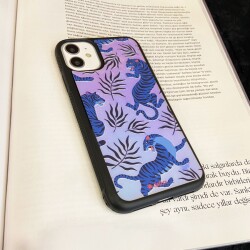 Dafoni Hologram iPhone 13 Pro Max Blue Tiger Kılıf - 2