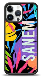 Dafoni Hologram iPhone 13 Pro Max Kişiye Özel Çiçek Desenli Kılıf - 1