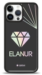 Dafoni Hologram iPhone 13 Pro Max Kişiye Özel isimli Diamond Kılıf - 1
