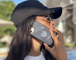 Dafoni Hologram iPhone 13 Pro Max Kişiye Özel isimli Diamond Kılıf - 2