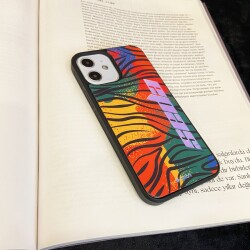 Dafoni Hologram iPhone 13 Pro Max Kişiye Özel Tropical Color Kılıf - 2