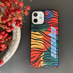 Dafoni Hologram iPhone 13 Pro Max Kişiye Özel Tropical Color Kılıf - 3