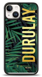 Dafoni Hologram iPhone 15 Kişiye Özel Tropikal Kılıf - Dafoni