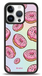 Dafoni Hologram iPhone 15 Pro Pembe Donut Kılıf - 1