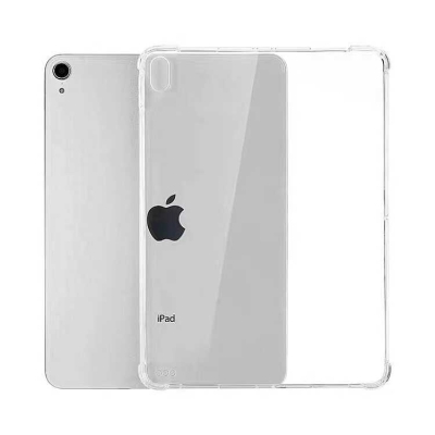 Dafoni Hummer iPad 11.Nesil 2025 Ultra Koruma Silikon Kenarlı Şeffaf Kılıf Şeffaf