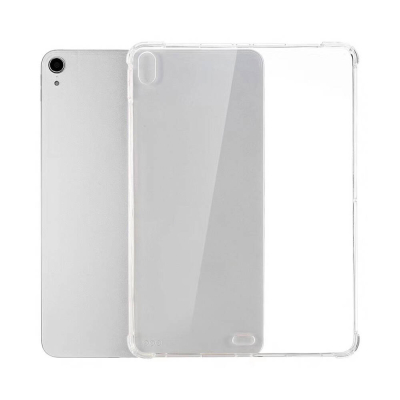 Dafoni Hummer iPad Air 11 2025 M3 Ultra Koruma Silikon Kenarlı Şeffaf Kılıf Şeffaf