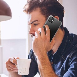 Dafoni Hummer iPhone 11 Pro Ultra Koruma Silikon Kenarlı Şeffaf Kılıf - 2