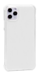 Dafoni Hummer iPhone 11 Pro Ultra Koruma Silikon Kenarlı Şeffaf Kılıf - 1