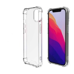 Dafoni Hummer iPhone 13 Mini 5.4 inç Ultra Koruma Silikon Kenarlı Şeffaf Kılıf - 2