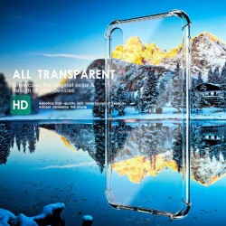 Dafoni Hummer iPhone X / XS Ultra Koruma Silikon Kenarlı Şeffaf Kılıf - 6