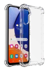 Dafoni Hummer Samsung Galaxy A24 Ultra Koruma Silikon Kenarlı Şeffaf Kılıf - 1