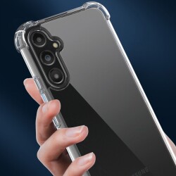 Dafoni Hummer Samsung Galaxy A24 Ultra Koruma Silikon Kenarlı Şeffaf Kılıf - 4