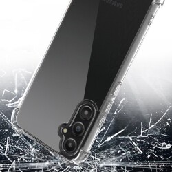 Dafoni Hummer Samsung Galaxy A24 Ultra Koruma Silikon Kenarlı Şeffaf Kılıf - 5