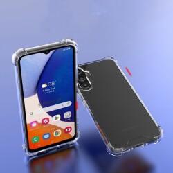 Dafoni Hummer Samsung Galaxy A24 Ultra Koruma Silikon Kenarlı Şeffaf Kılıf - 10