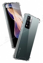 Dafoni Hummer Xiaomi Redmi Note 11 Pro Ultra Koruma Silikon Kenarlı Şeffaf Kılıf - Dafoni