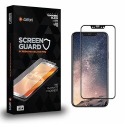 Dafoni iPhone 11 Pro Full Tempered Glass Premium Siyah Cam Ekran Koruyucu - 1