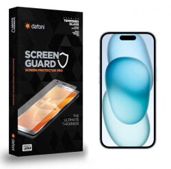 Dafoni iPhone 15 Tempered Glass Premium Cam Ekran Koruyucu - 1