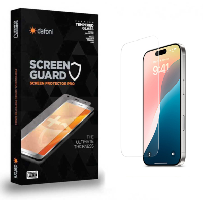 Dafoni iPhone 16 Tempered Glass Premium Cam Ekran Koruyucu - 1