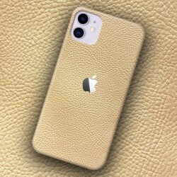Dafoni iPhone 6 Bordo Deri Görünümlü Telefon Kaplama - 1