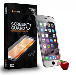 Dafoni iPhone 6 Plus / 6S Plus Ön + Arka Tempered Glass Ayna Silver Cam Ekran Koruyucu - Dafoni