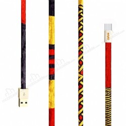 Dafoni Jasper Örgü Type-C Data Kablosu 1m - Dafoni