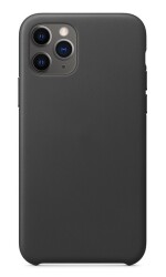 Dafoni Leather iPhone 11 Pro Max Siyah Deri Kılıf - 1