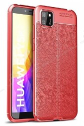 Dafoni Liquid Shield Premium Huawei Y5p Kırmızı Silikon Kılıf - Dafoni