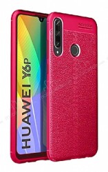 Dafoni Liquid Shield Premium Huawei Y6p Kırmızı Silikon Kılıf - Dafoni