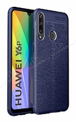 Dafoni Liquid Shield Premium Huawei Y6p Lacivert Silikon Kılıf - Dafoni
