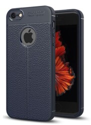 Dafoni Liquid Shield Premium iPhone 6 Plus / 6S Plus Lacivert Silikon Kılıf - Dafoni