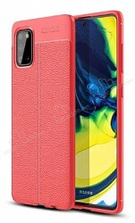 Dafoni Liquid Shield Premium Samsung Galaxy A31 Kırmızı Silikon Kılıf - Dafoni