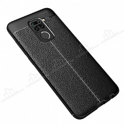 Dafoni Liquid Shield Premium Xiaomi Redmi Note 9 Siyah Silikon Kılıf - Dafoni