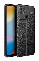 Dafoni Liquid Shield Xiaomi Redmi 10C Siyah Silikon Kılıf - Dafoni