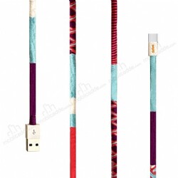 Dafoni Lolit Örgü Type-C Data Kablosu 1m - Dafoni