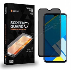 Dafoni Oppo A15 Full Privacy Tempered Glass Premium Cam Ekran Koruyucu - Dafoni