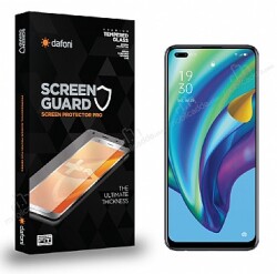 Dafoni Oppo Reno4 Lite Tempered Glass Premium Cam Ekran Koruyucu - Dafoni